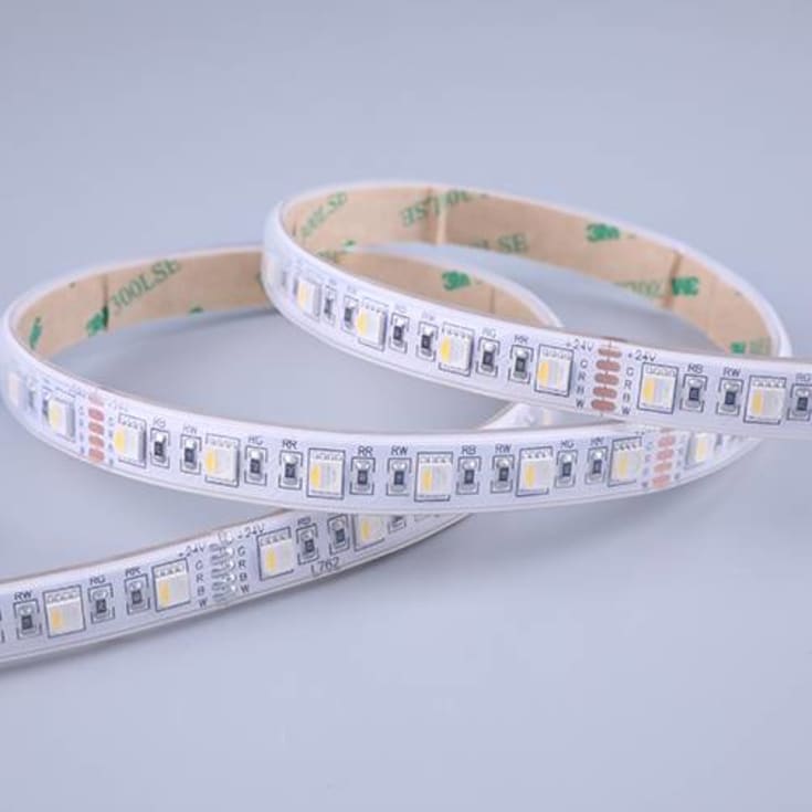 Ansell Lighting E-Cell udendørs LED strip, farvet + hvidt lys, 3000K, 315lm, 50 meter