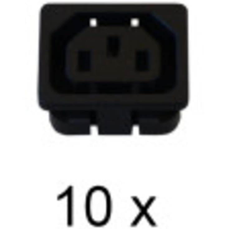 Panelsocket Iec, Hun. Pakke med 10 stk.