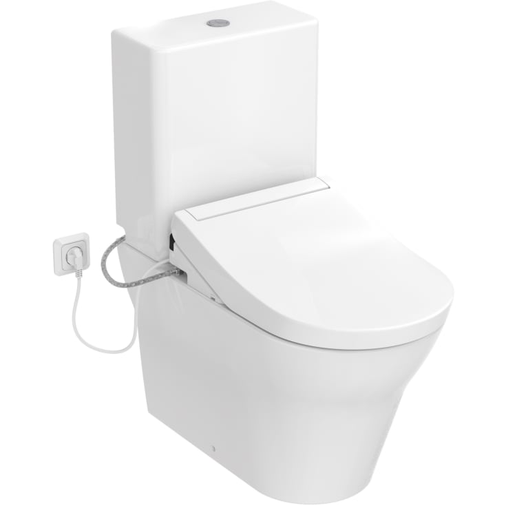 Toto Washlet RG Lite douchetoilet, uden skyllekant, rengøringsvenlig, hvid