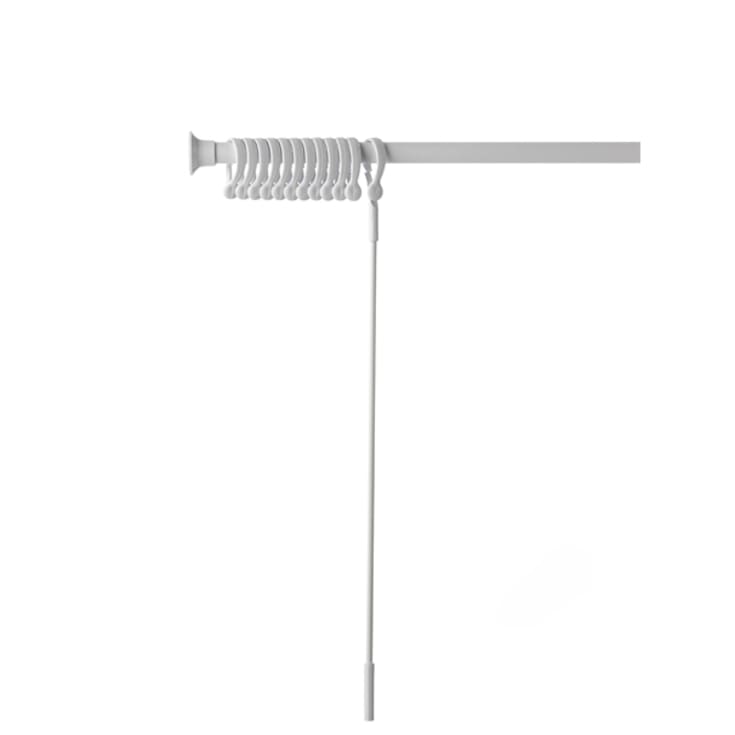 Van Der P Erica2000 badeforhængsstang, 155-260 cm, hvid