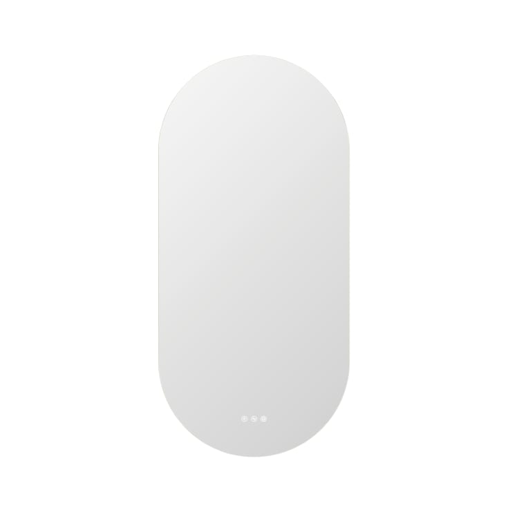 Dansani Corona spejl med lys, dæmpbar, touch, 105x50 cm