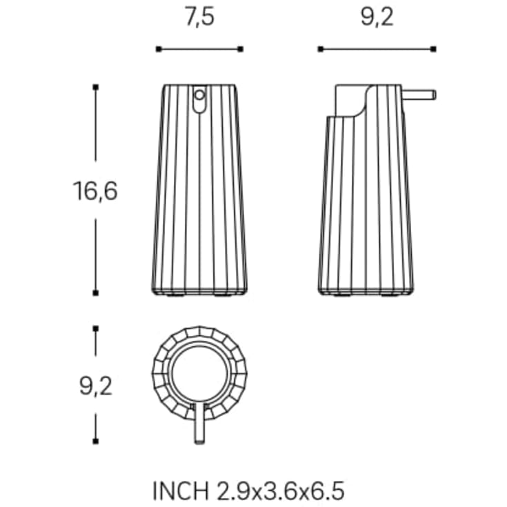 Cosmic Avenir sæbedispenser, hvid