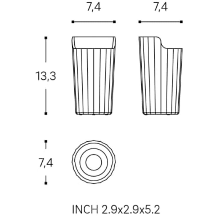 Cosmic Avenir tandkrus, beige