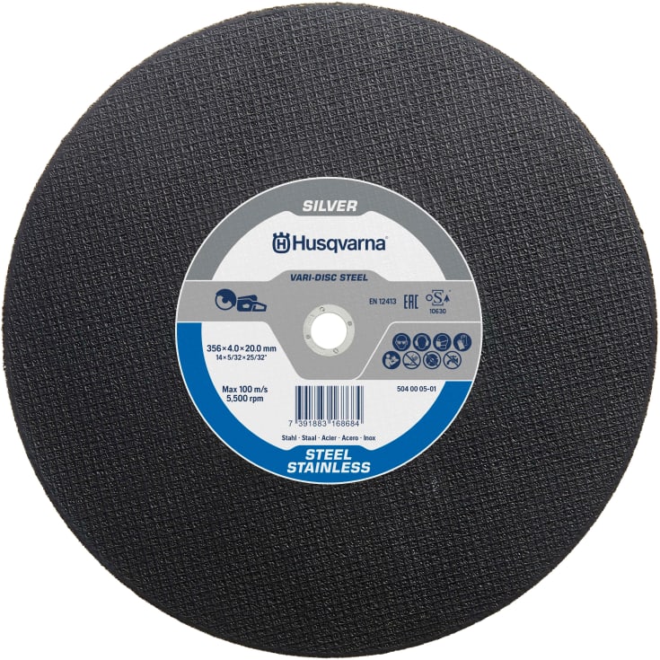 Kappeskive VarI-Disc Steel, Ø250/25,4 mm