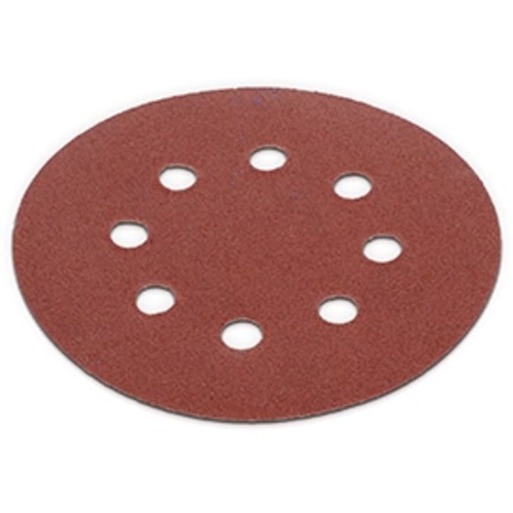 Sandpapir til excentersliber Ø125 mm med 120 korn, 5 stk
