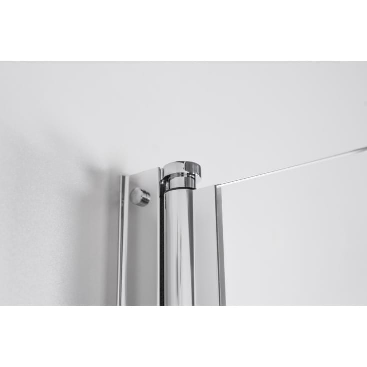 Brasta Viktorija brusedør, 87,7 cm, klart glas, krom profil