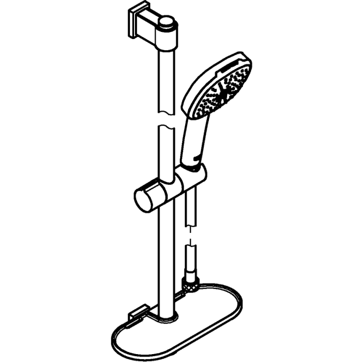 Grohe Vitalio Comfort 110 dusjsett, krom
