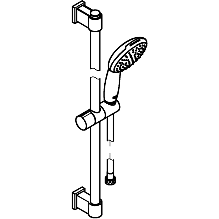 Grohe Vitalio Start 110 duschset, vattenbesparande, krom