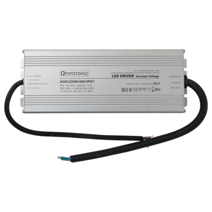Ansell Lighting LED driver för utomhusbruk, 48V, 320W