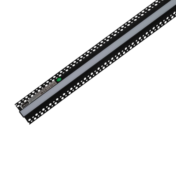 Ansell Lighting LED skinne, sparkling, 23,1x53 mm, 2 meter, svart