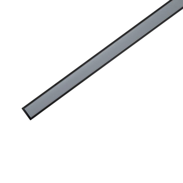 Ansell Lighting LED skena, inbyggd, 9,7x30,6 mm, 2 meter, svart