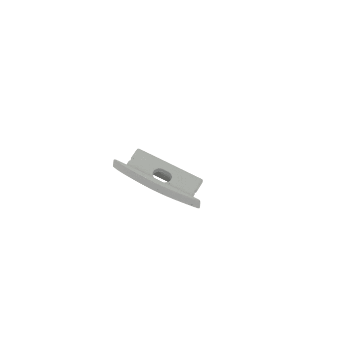 Ansell Lighting ändstycke, med hål, 9,7x30,6 mm, aluminium