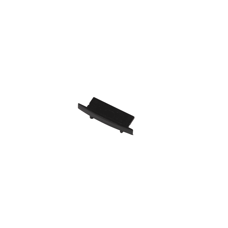 Ansell Lighting endestykke, uten hull, 9,7x30,6 mm, svart
