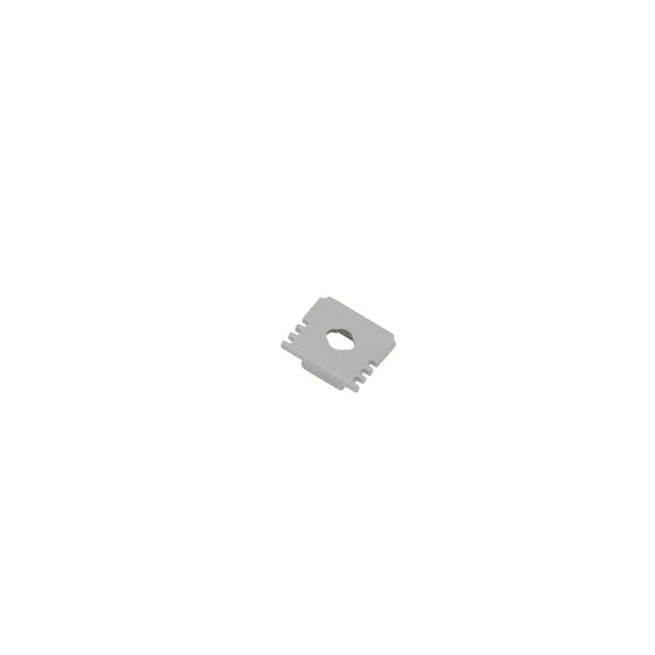 Endestykke med hul til 13X15,9 Profil alu