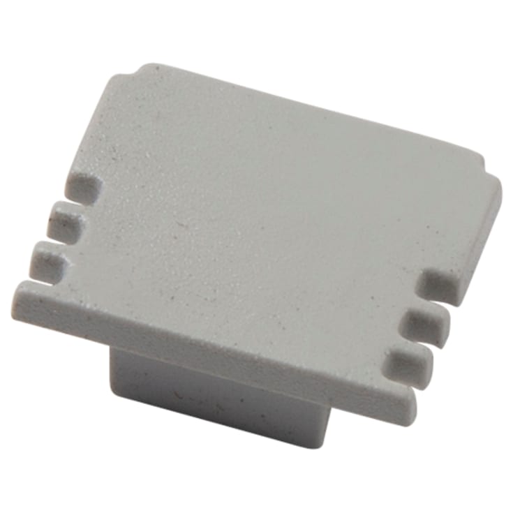 Ansell Lighting endestykke, uten hull, 13x15,9 mm, aluminium