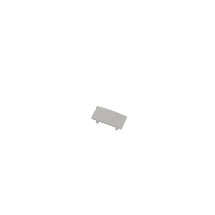Ansell Lighting endestykke, uten hull, 8x17,1 mm, aluminium