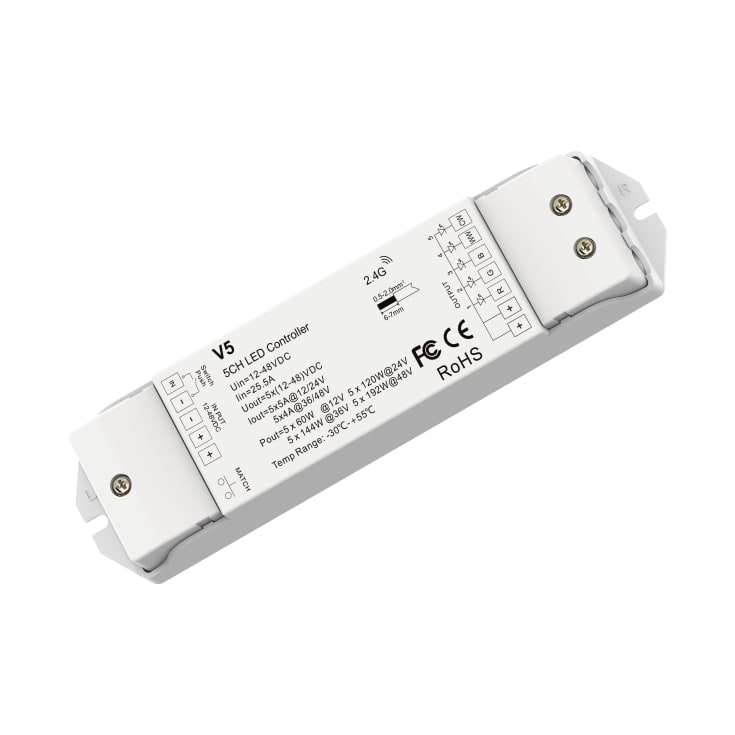 Controller/Modtager RGBTW Led Strip