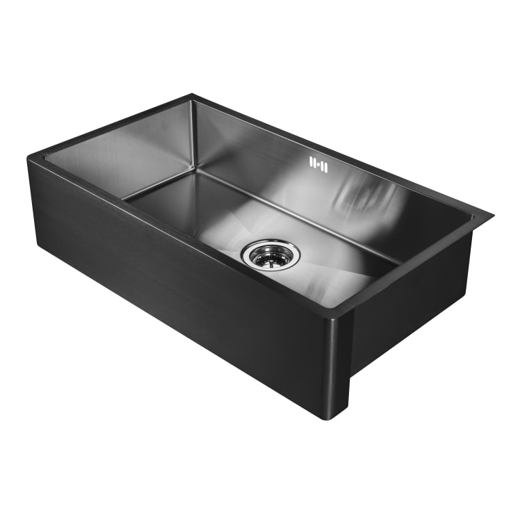 Secher Malling 750 køkkenvask, 80x75 cm, rustfrit stål