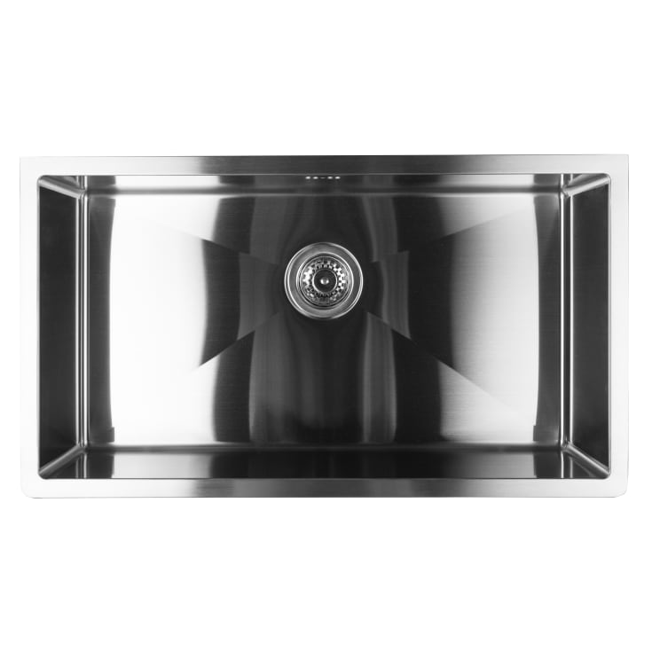 Secher Malling 750 køkkenvask, 80x75 cm, rustfrit stål