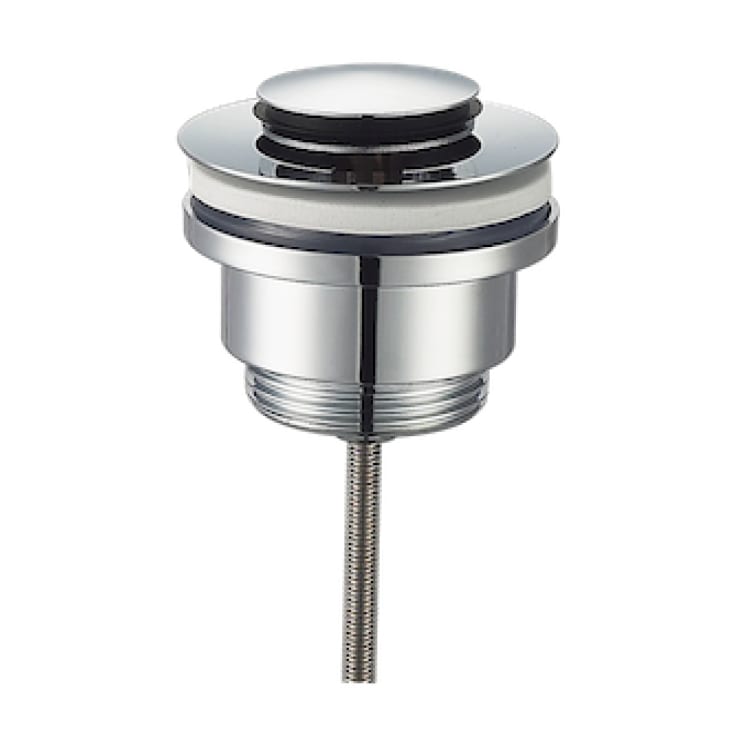 Secher AF 47-H bunnventil, push-open, krom