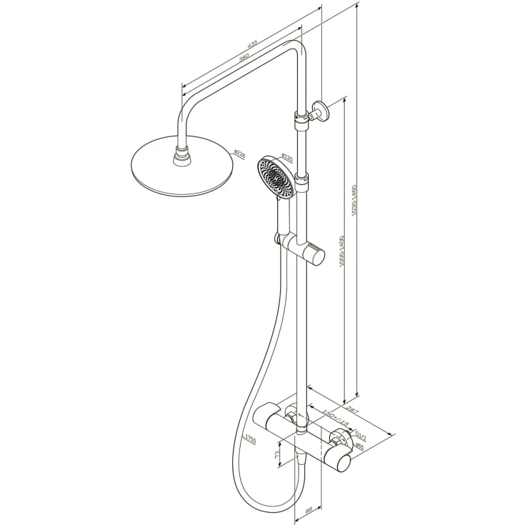 AM.PM X-Joy brusesæt, krom