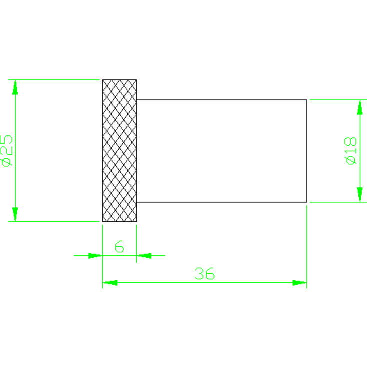 Cassøe T6 håndklædekrog, mat sort