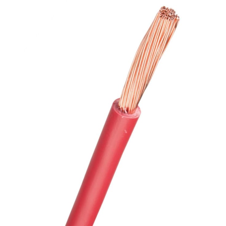 200 meter Ledning H07V2-K PVT90 1X1,5 rød S200