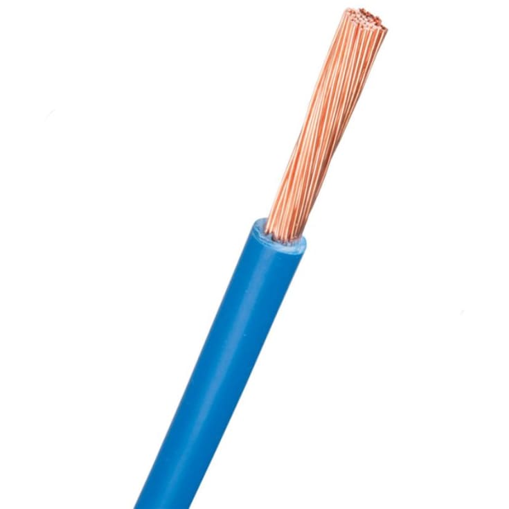 100 meter Nexans PVT installationskabel 1x1,5 mm², 90°C, blå