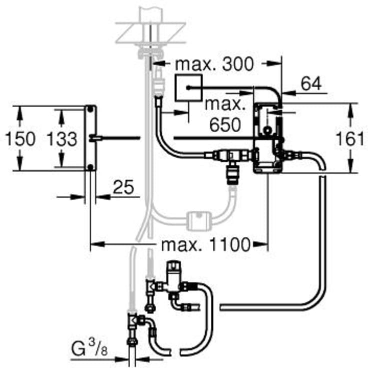 Grohe Footcontrol Fotsensor til kjøkkenarmatur
