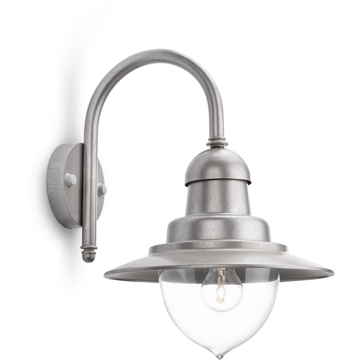 Philips myGarden Raindrop udendørs væglampe, aluminium