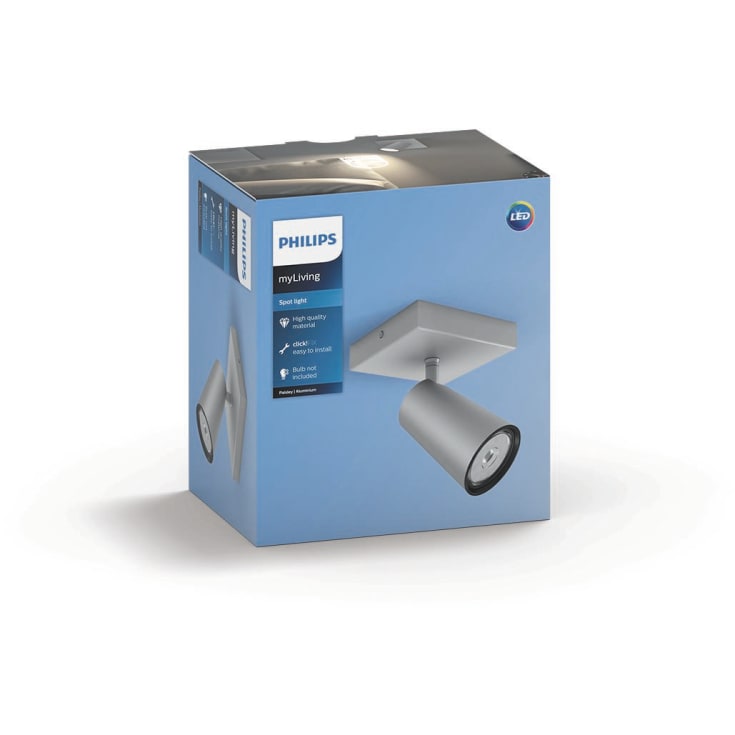 Philips myLiving Paisley takspotlight, aluminium