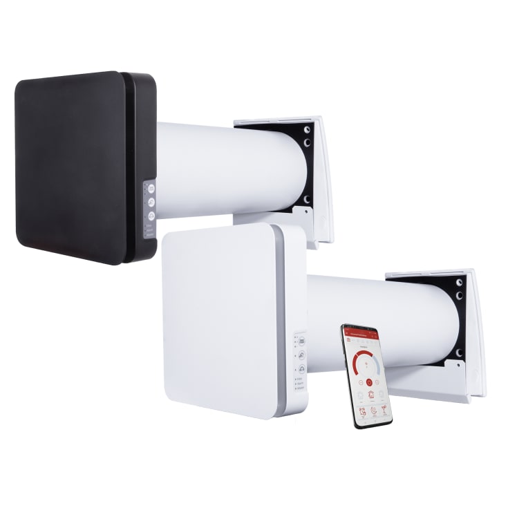 Duka One Pro 50 S vifte med varmegjenvinning, Ø160 mm, wi-fi, svart