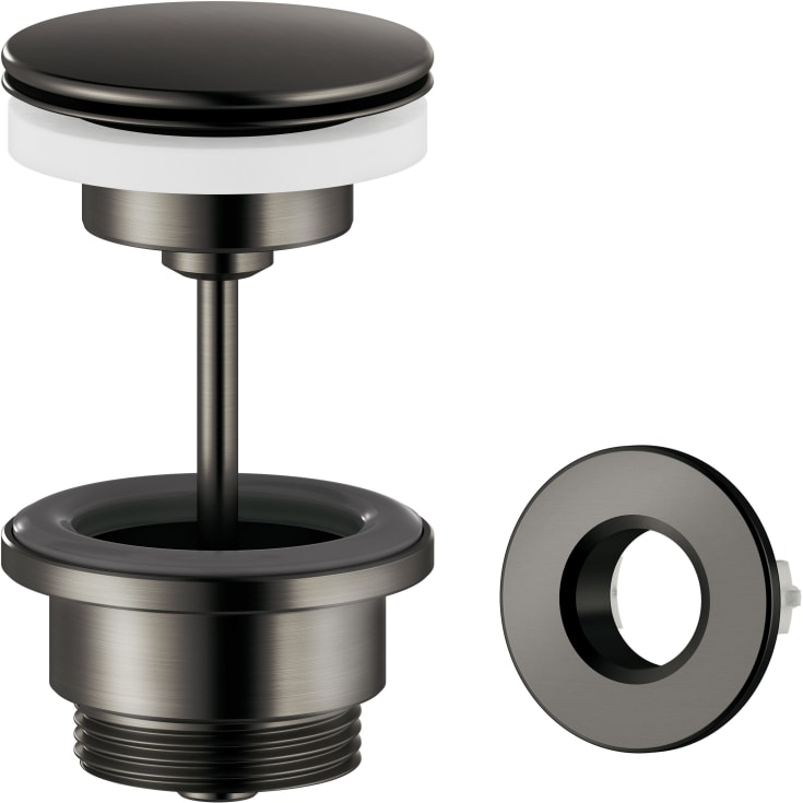 Damixa bundventil, push-open, børstet grå