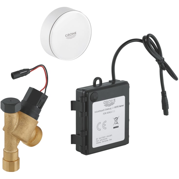 Grohe avstängningsventil 1/2x3/8 värmesystem plast vit