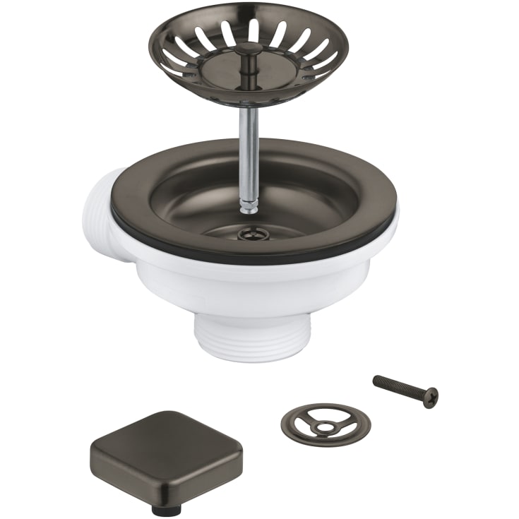 Grohe kurveventilsæt, børstet antracit