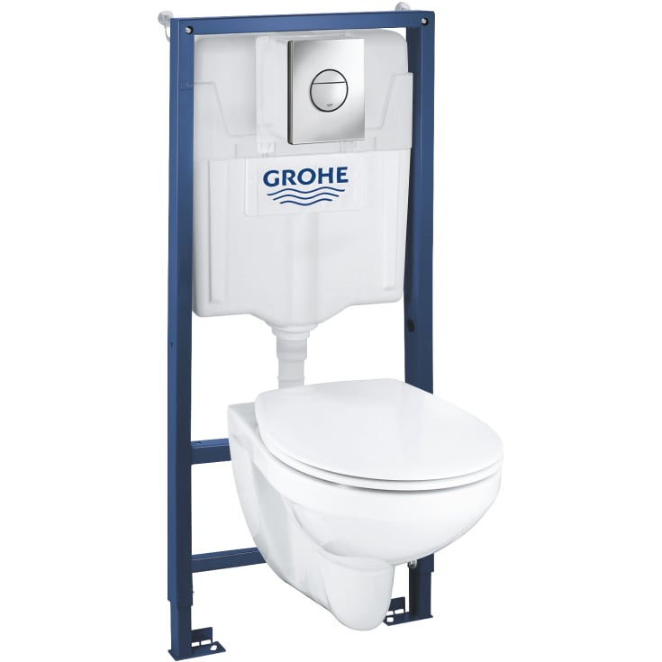 Grohe Solido 4i1 toiletpakke, hvid/krom