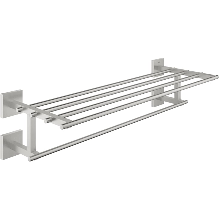 Grohe Start Cube håndklædestang med håndklædehylde, stål