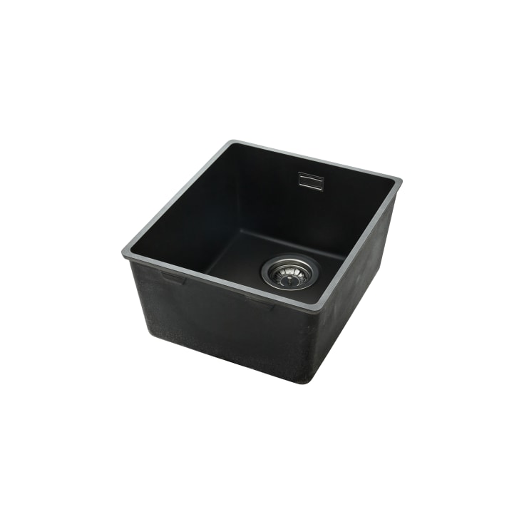 Secher Aalborg 340 køkkenvask, 36,5x42,5 cm, sort