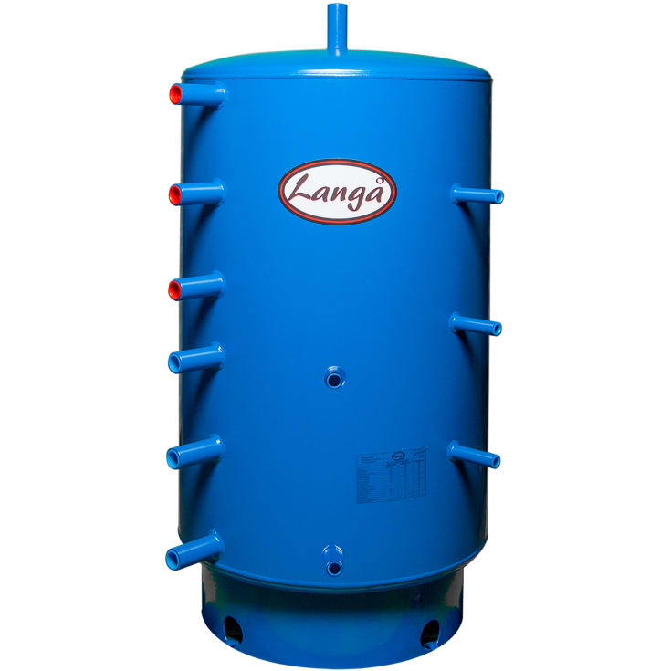 Langå buffertank, solspiral,300 liter