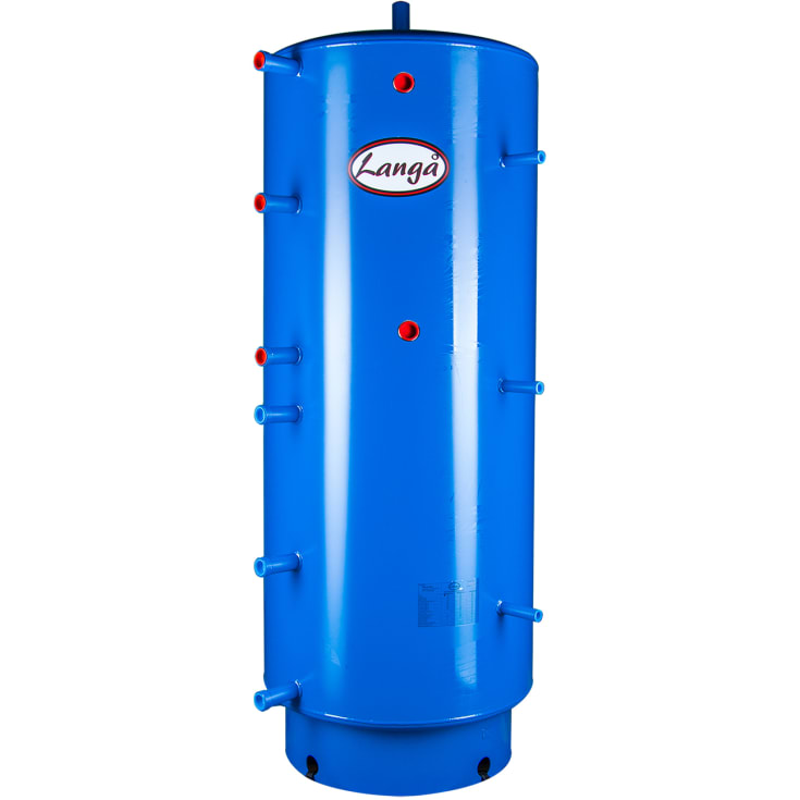 Langå buffertank, sanitetsspiral, 500 liter