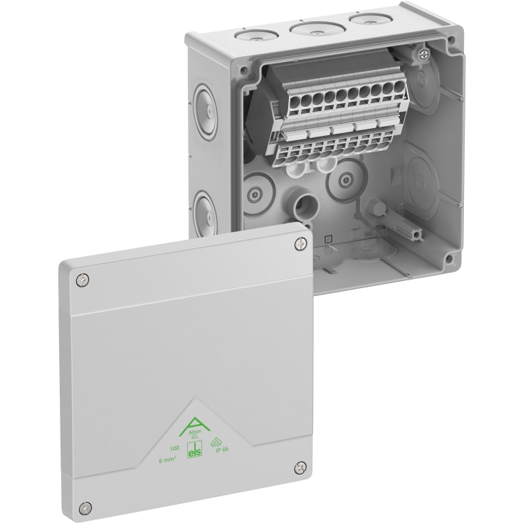 Kopplingsdosa Abox SL-6mm² grå