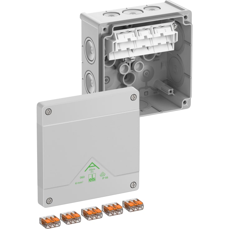 Forgreningsdåse Abox SL-4mm² grå