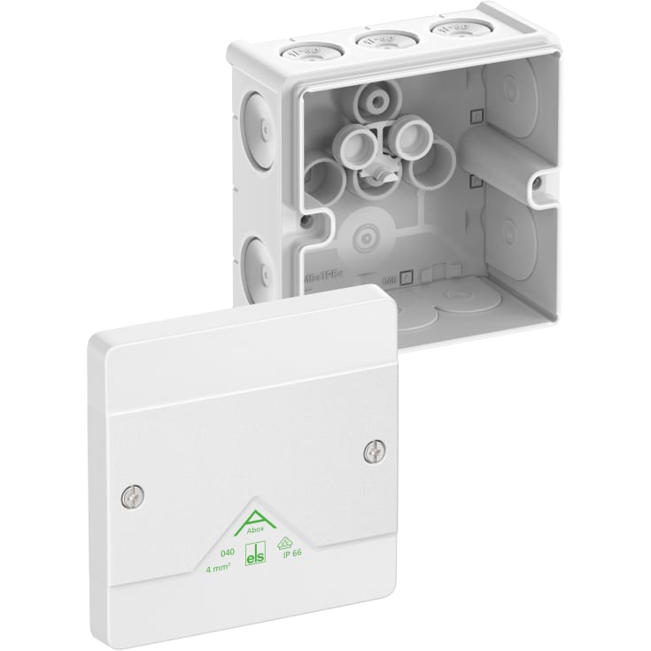 Koblingsboks Abox 040-L/w hvit