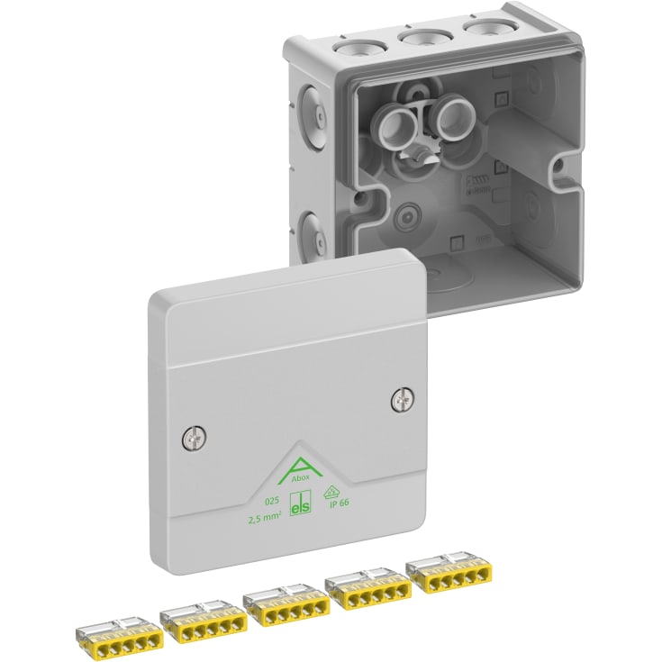 Kopplingsdosa Abox 025-2,5mm² grå