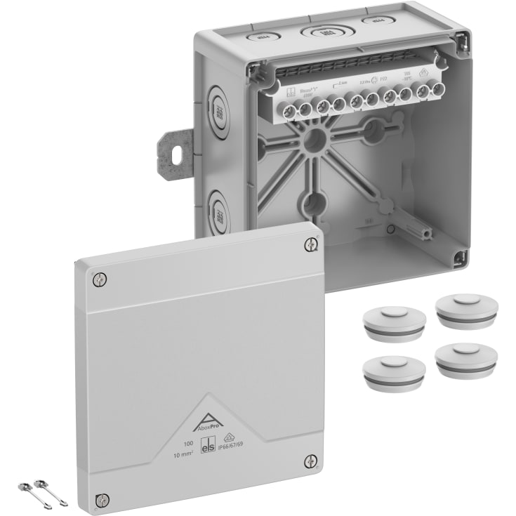 Koblingsboks Abox Pro 100 AB-10mm² grå