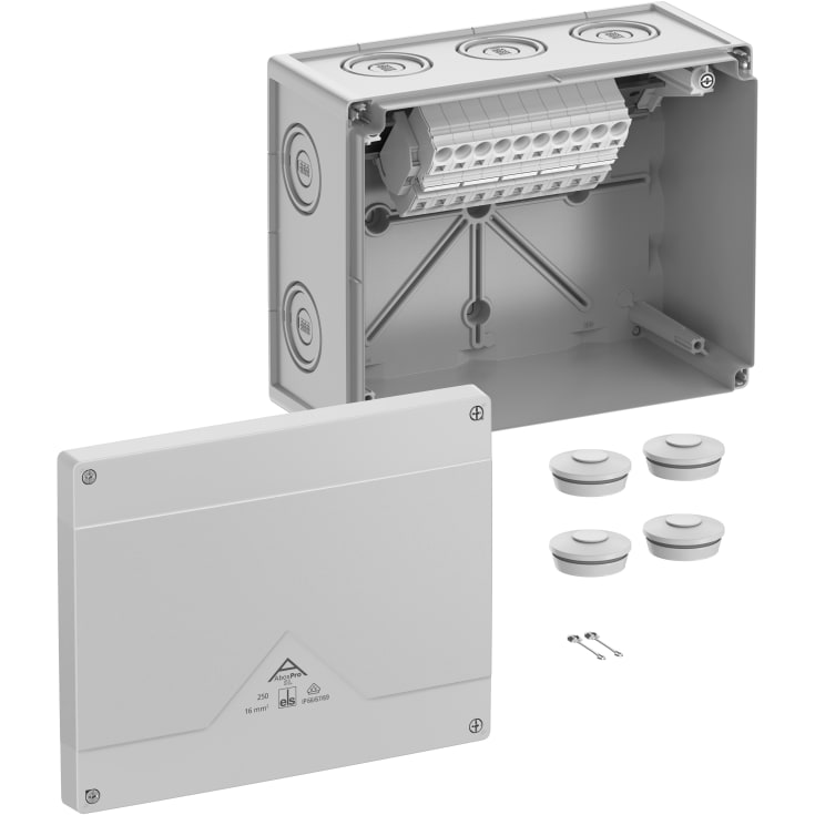 Forgreningsdåse Abox Pro SL-16mm² grå