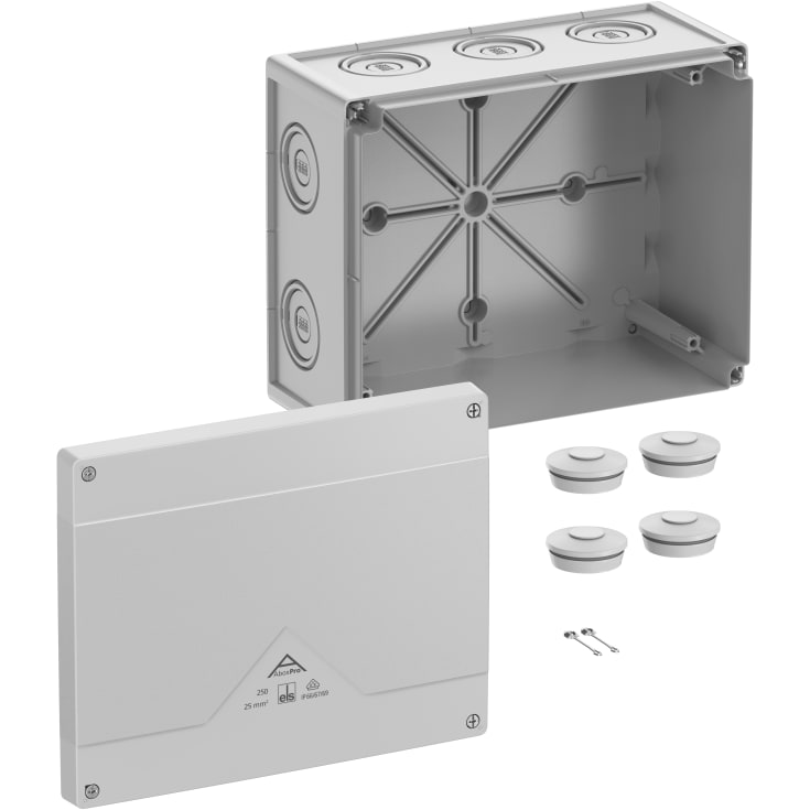 Koblingsboks Abox Pro 250-L grå