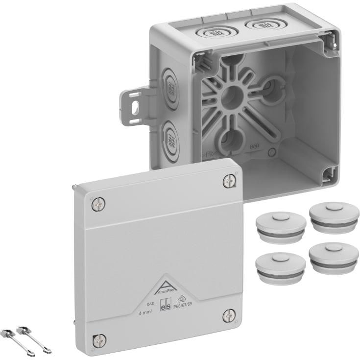 Forgreningsdåse Abox Pro 040 AB-L grå