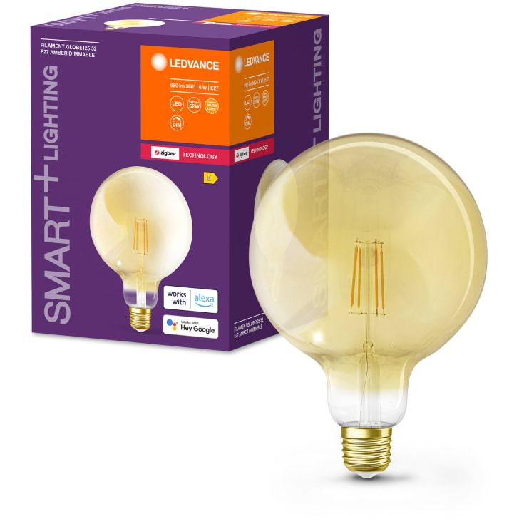 4 st Ledvance Smart+ Zigbee E27 globlampa, vit ljusfärg, 6W