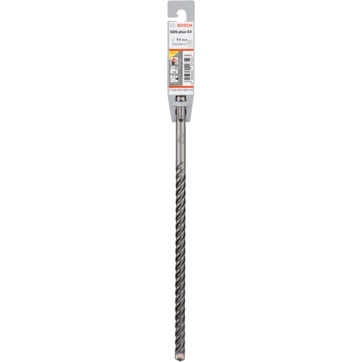 5 stk Bosch 4-skærs hammerbor SDS-plus-5X, 11x200/260 mm